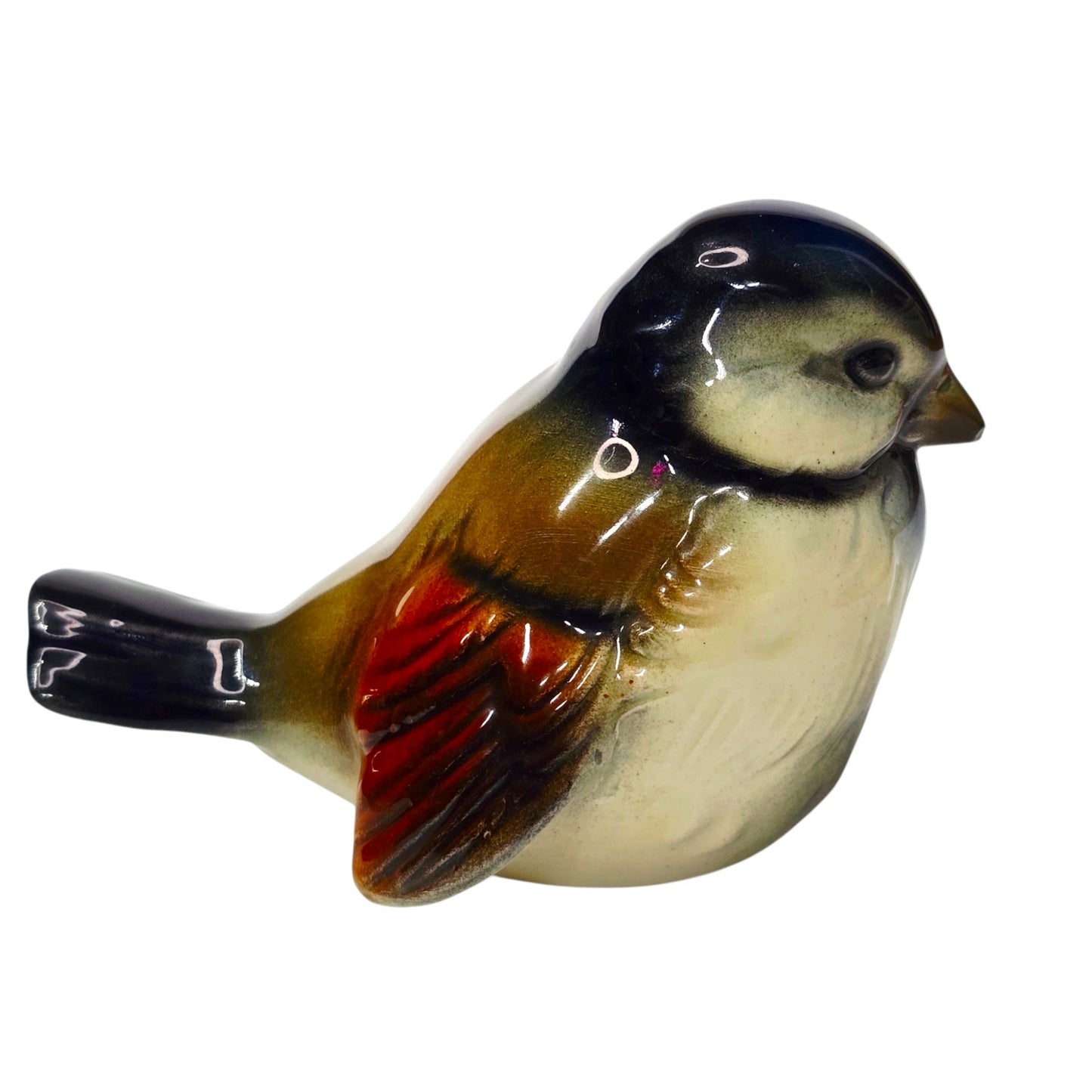 Goebel West Germany CV 74 Blue Headed Sparrow Bird Figurine Porcelain CV74