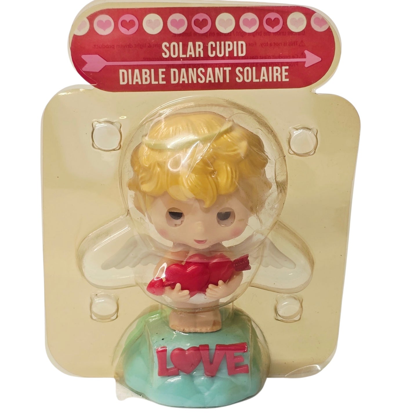 Valentine's Day Solar Dancing Toys Cupid Heart Flower Bobblehead Desktop Decor