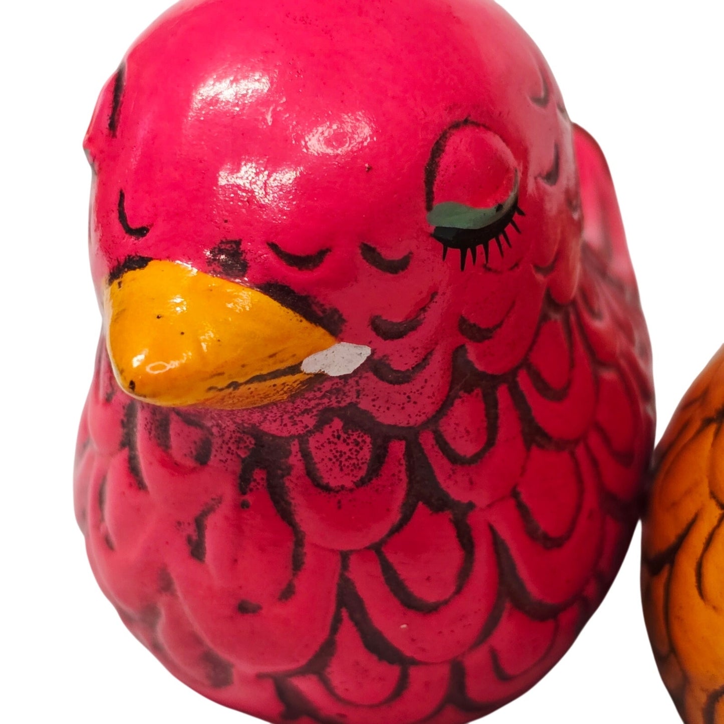 Vintage Japan Hand-Painted Bird & Easter Egg Miniature Lot 4 Textured Porcelain