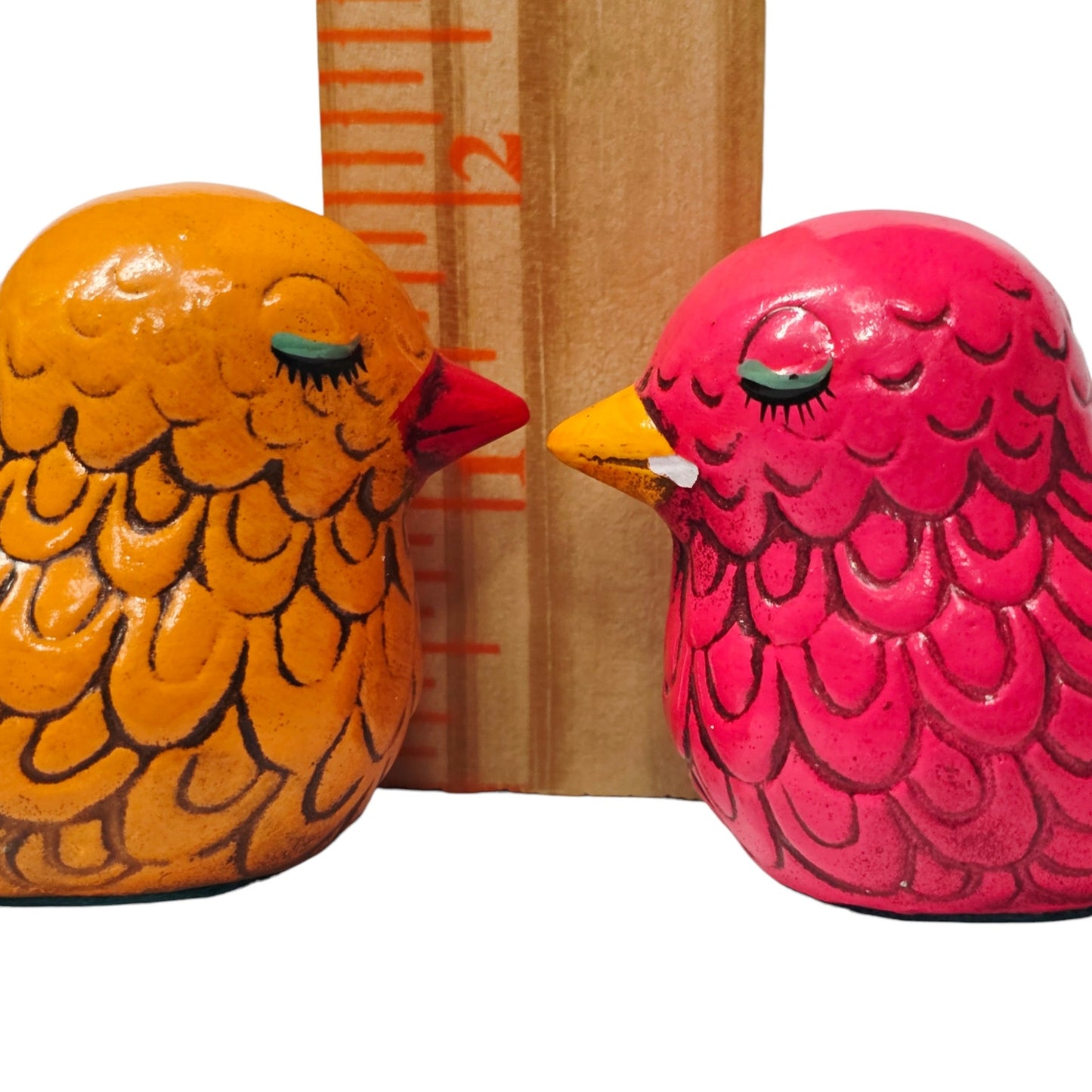 Vintage Japan Hand-Painted Bird & Easter Egg Miniature Lot 4 Textured Porcelain