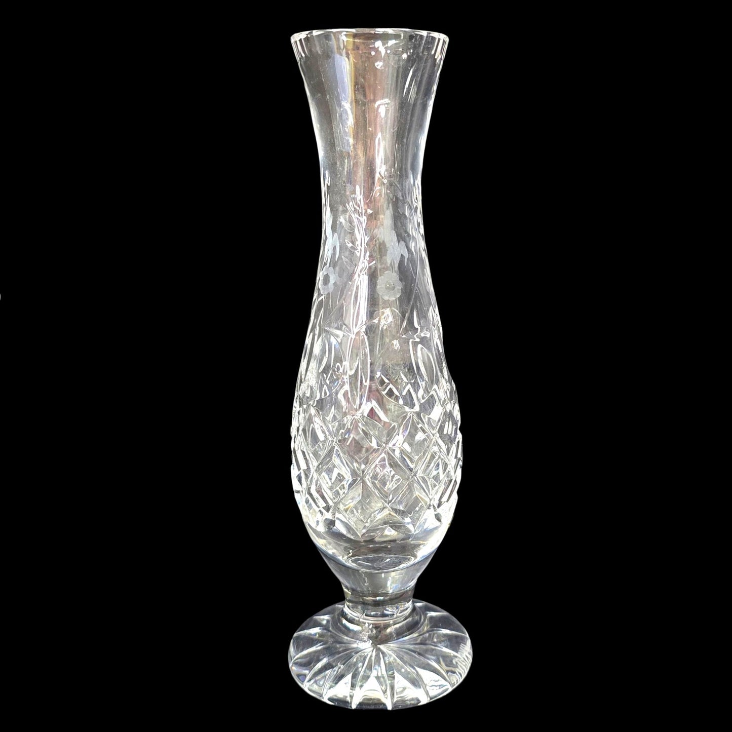 (For Customer) Rogaska Crystal Vase, Etched with Rogaska Marking 7.5"