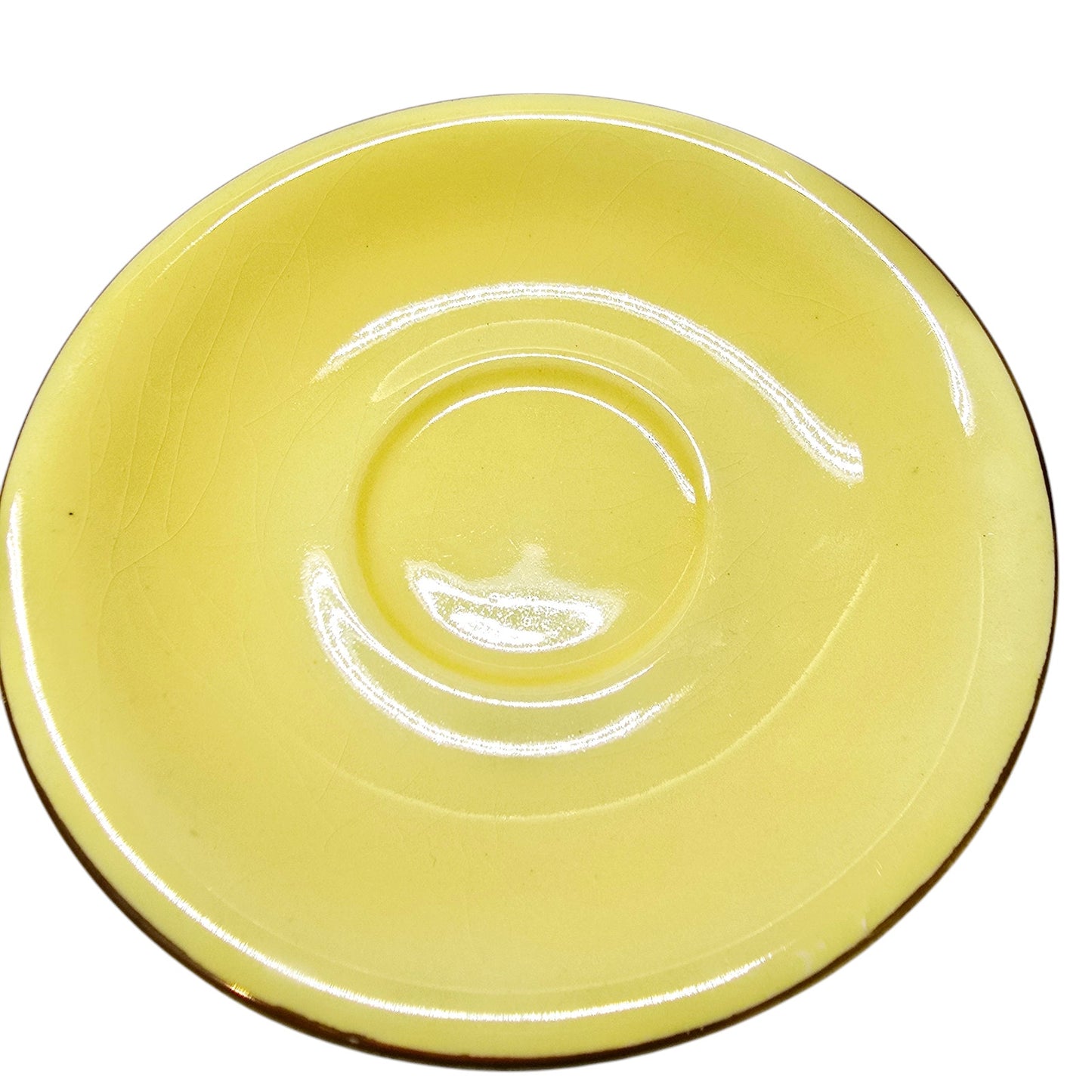 READ 1930's Royal Winton Grimewades Tiger Lily Teapot, Sugar Bowl? and Saucer Yellow