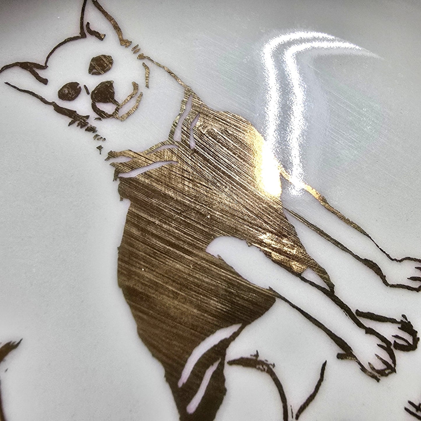 Anthropologie Emily Isabella Dog Biography Plate Walter Catch All Gallery Wall