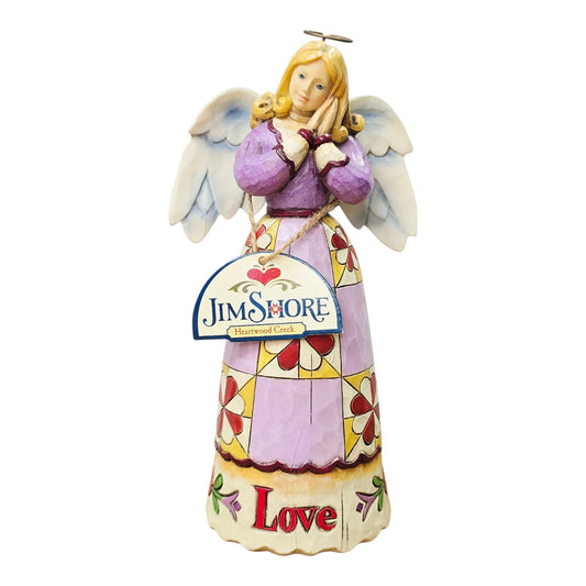 Jim Shore Heartwood Creek Angel Figurine 4010531 Simple Love 7" Enesco 2008