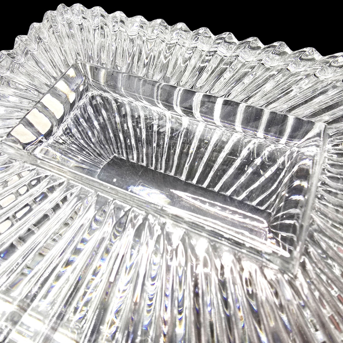 Vtg Godinger Crystal Legends 24% Lead Crystal Trinket Jewelry Box Dresser Box