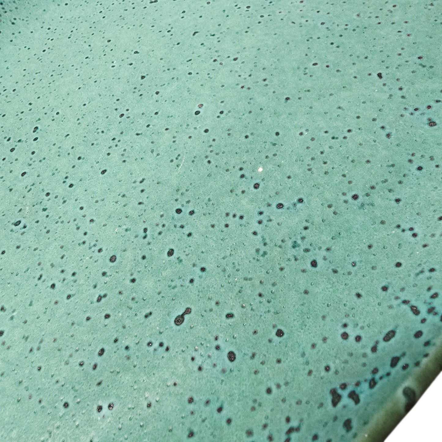 Anthropologie Zoysia Turquoise Speckled Ceramic Oval Platter - 15"