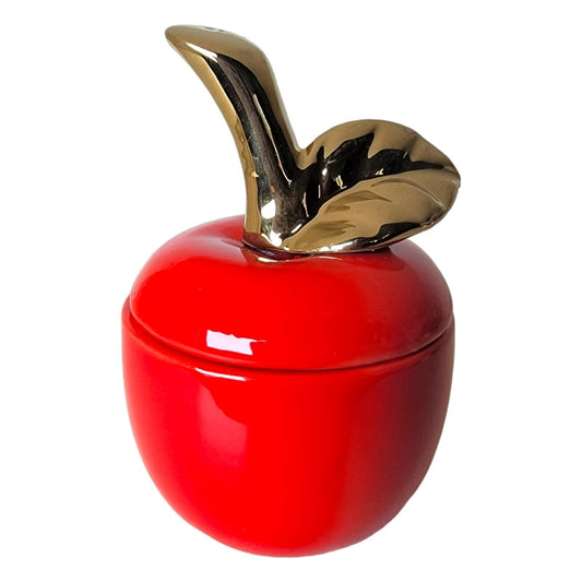 Red Apple Lidded Trinket Box, Thank You Gift For Teacher