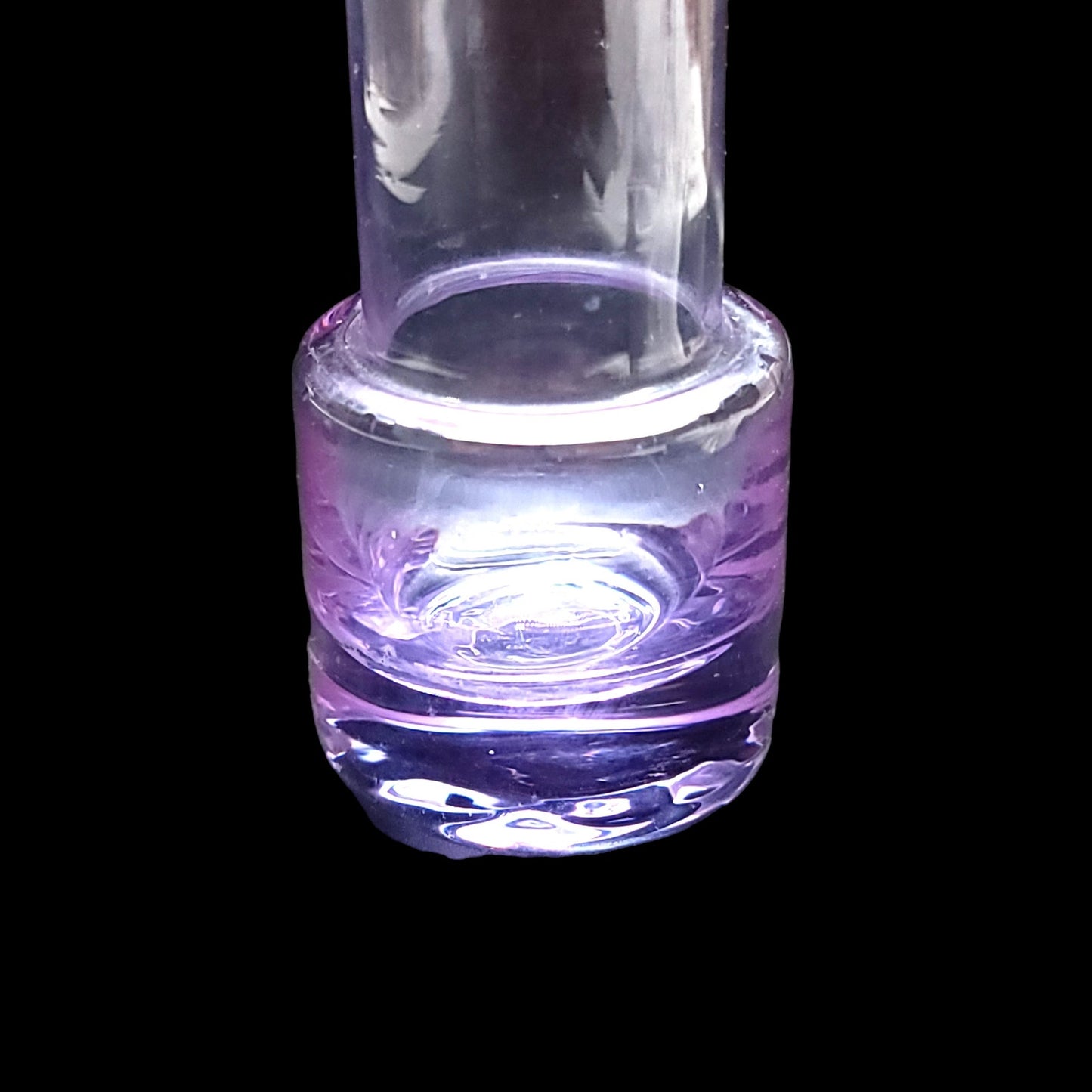 Thin Glass Bud Vase, 6" Purple Glass