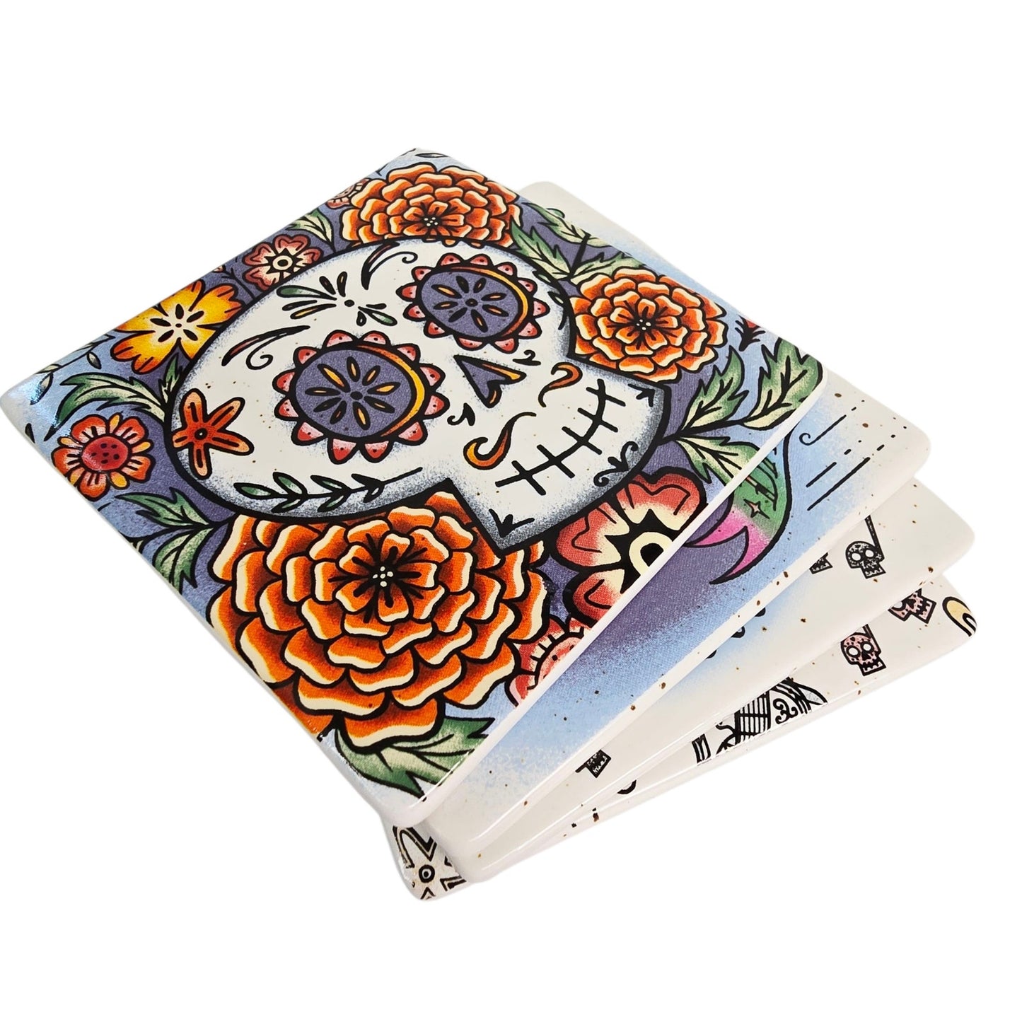 Disney Pixar Coco Stoneware Coasters Dia De Los Muertos Coaster Set of 4