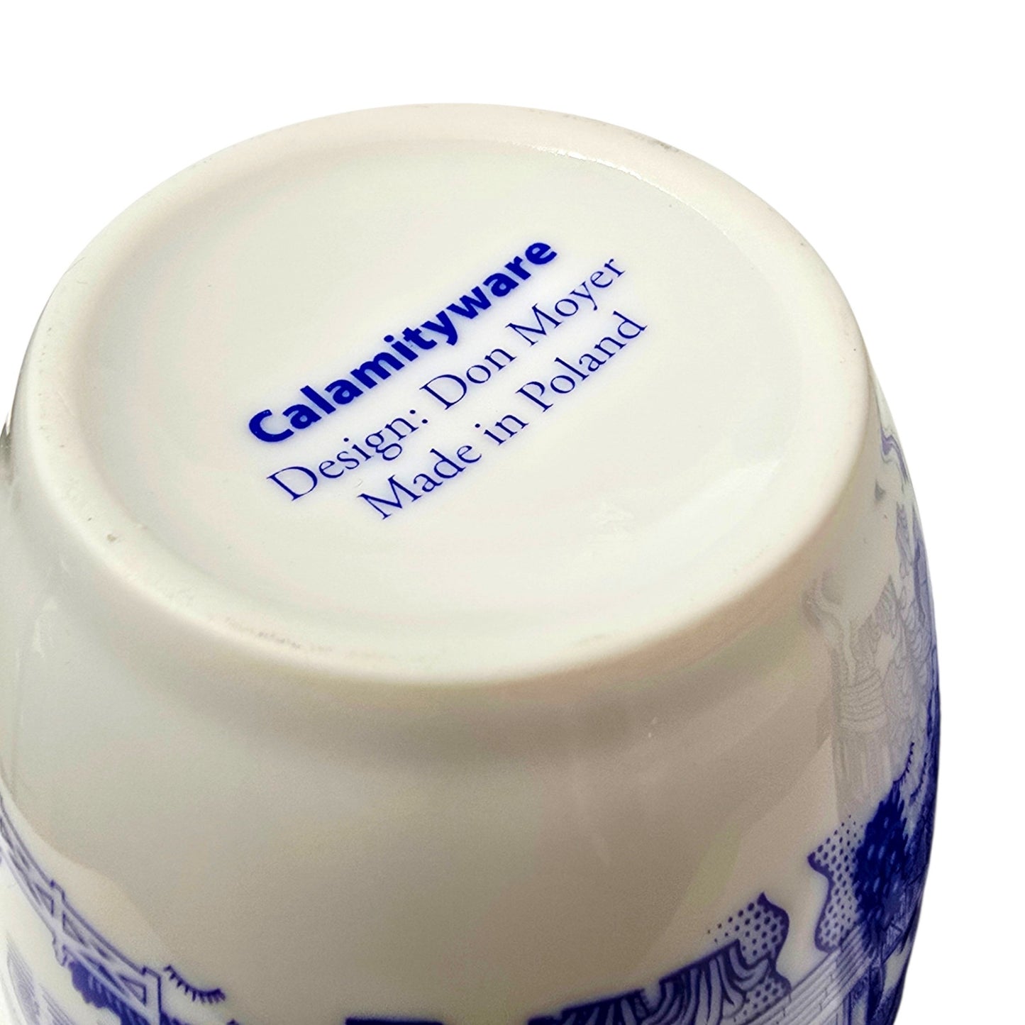 Calamityware Things Could Be Worse Mugs Set of 2 Blue White Porcelain Coffee Mug