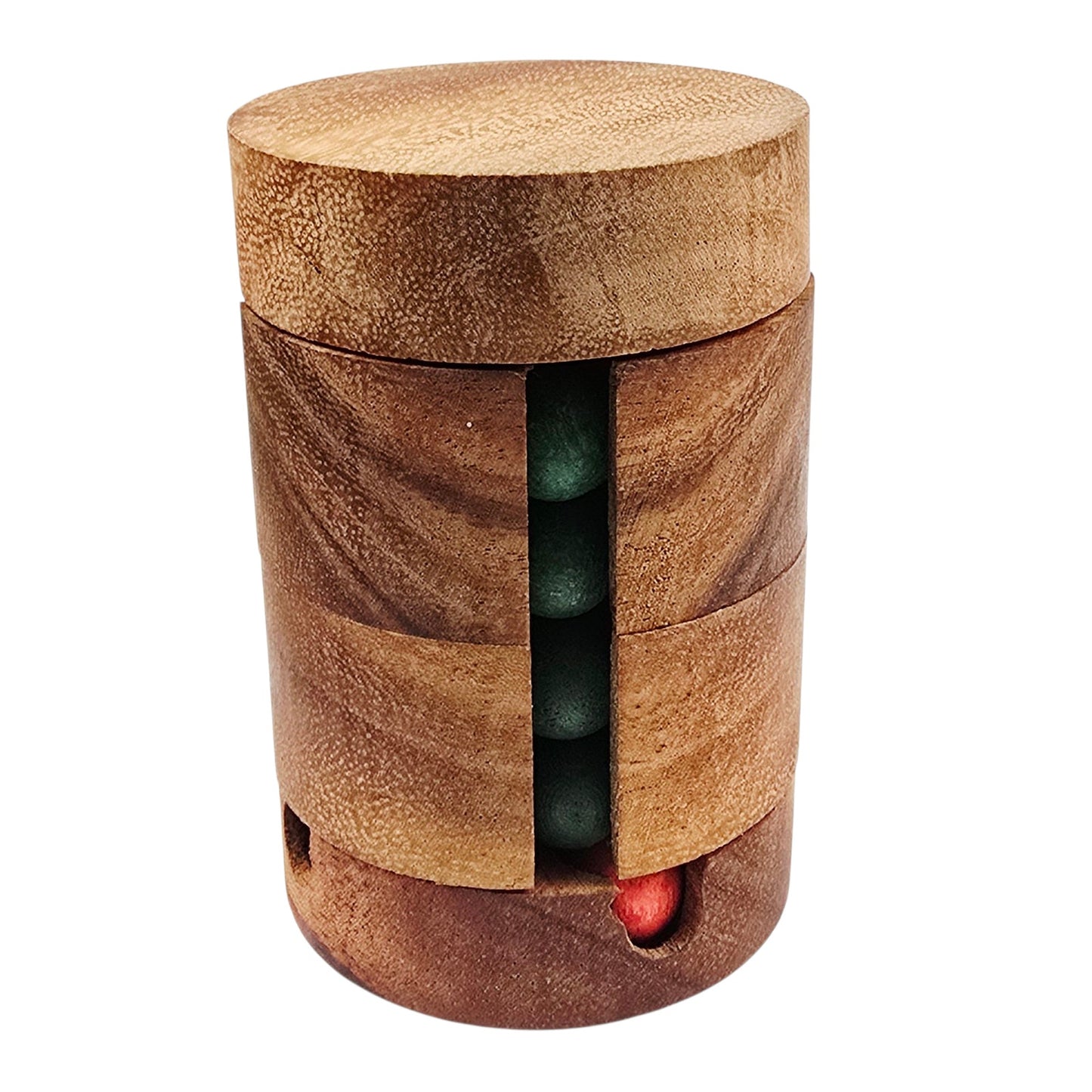 Wooden Rotating Puzzle Brain Teaser Twisting Sliding Logic Game