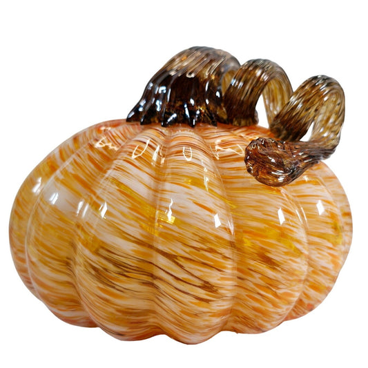 Home Martha Stewart Soft Green Hand Blown Glass Pumpkin