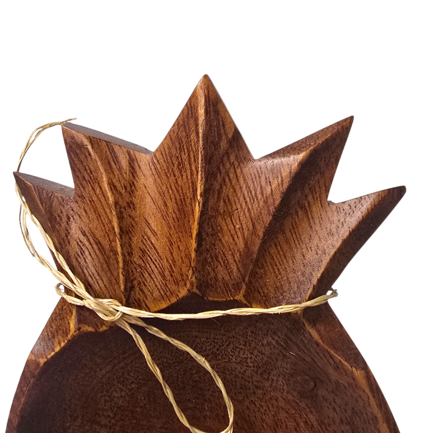 TropEco Hawaii Monkeypod Pineapple Trinket Dish NWT Wood Catch-all Tiki Rustic