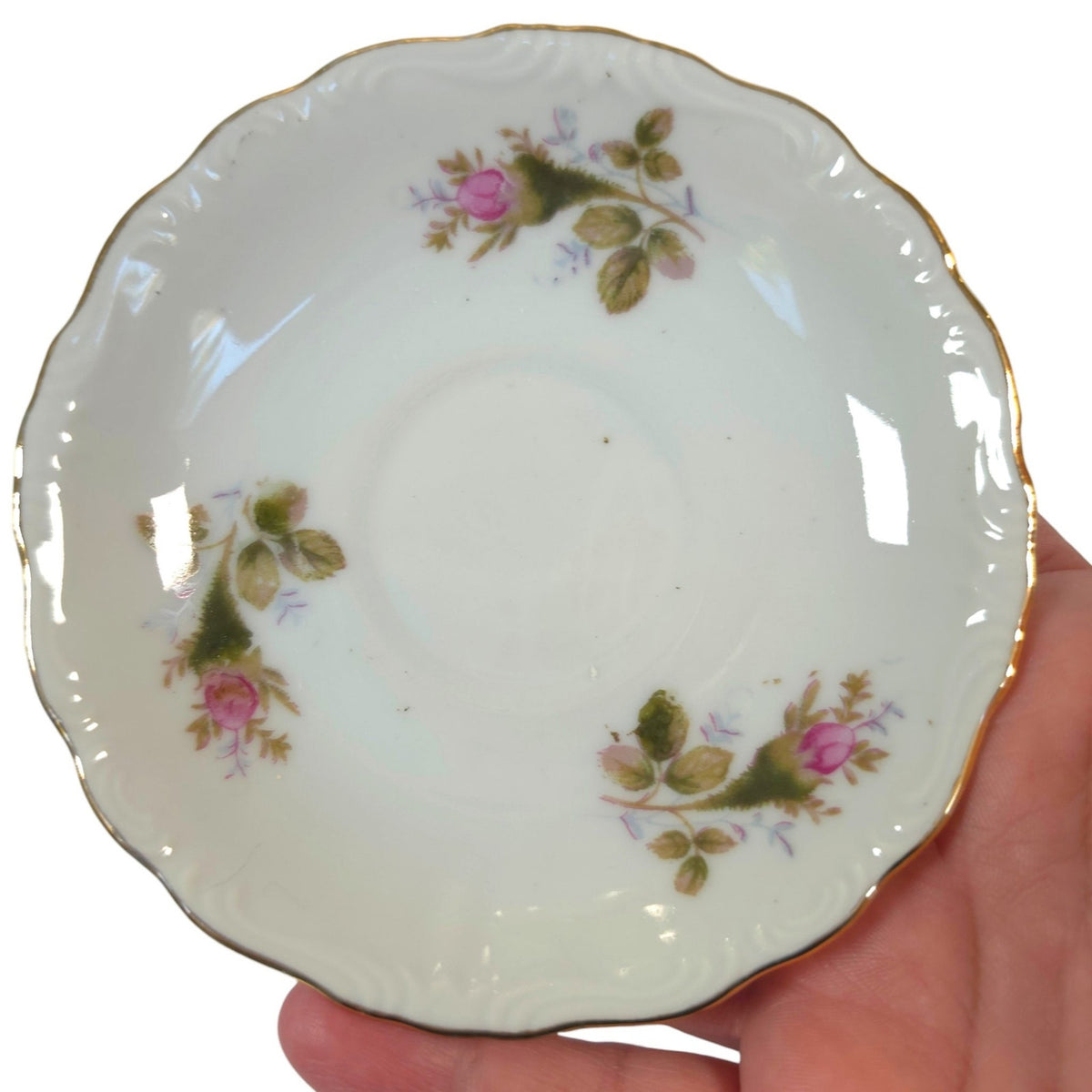 Vintage Royal Sealy Japan Floral Porcelain Teacups & Saucers, Set of 2