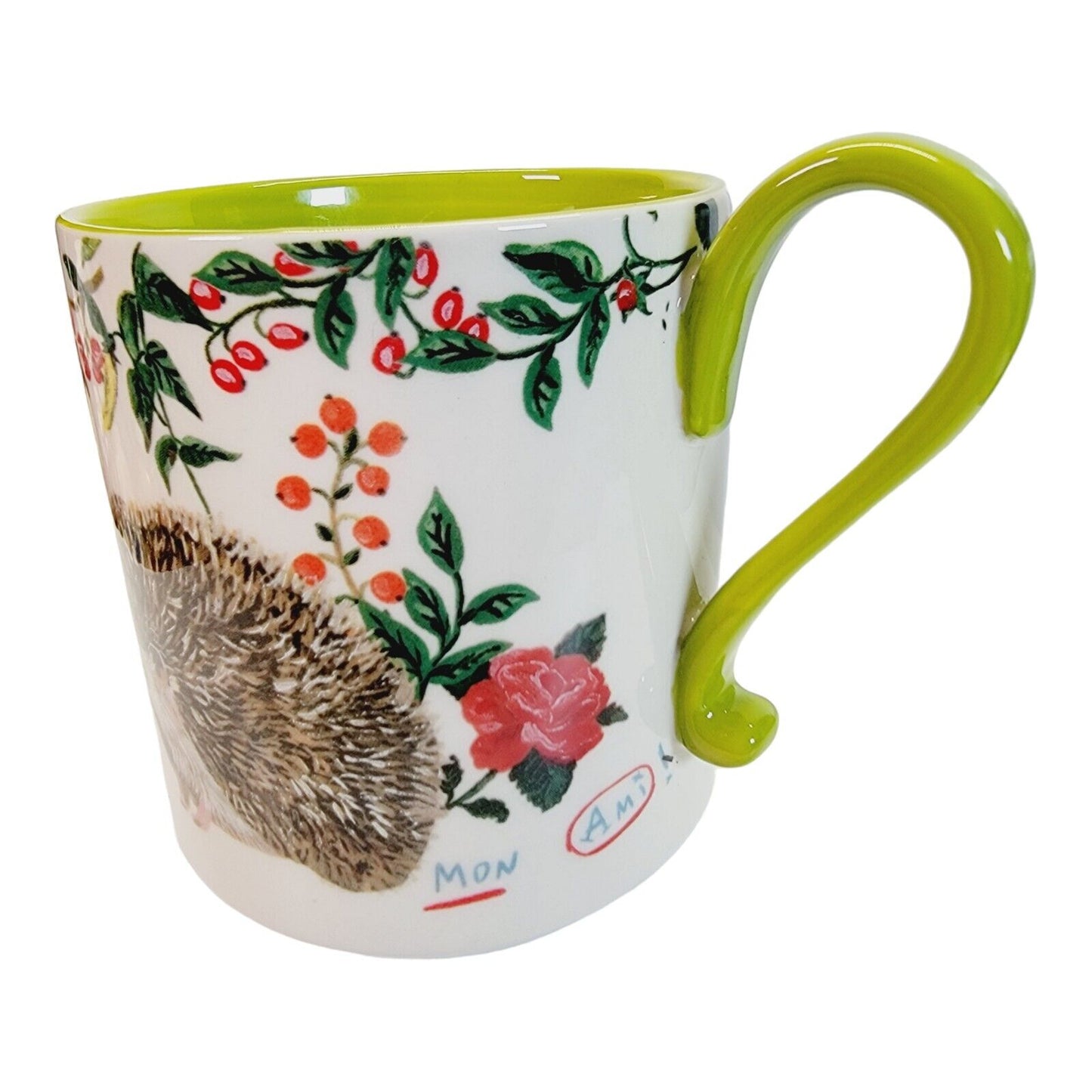 Anthropologie Nathalie Lete Hedgehog Mug Cup Coffee Tea Heritage