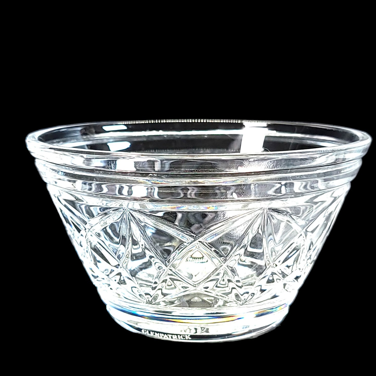 Glenpatrick of Waterford Crystal Glass Bowl 2.75" H x 5 1/8" Diameter