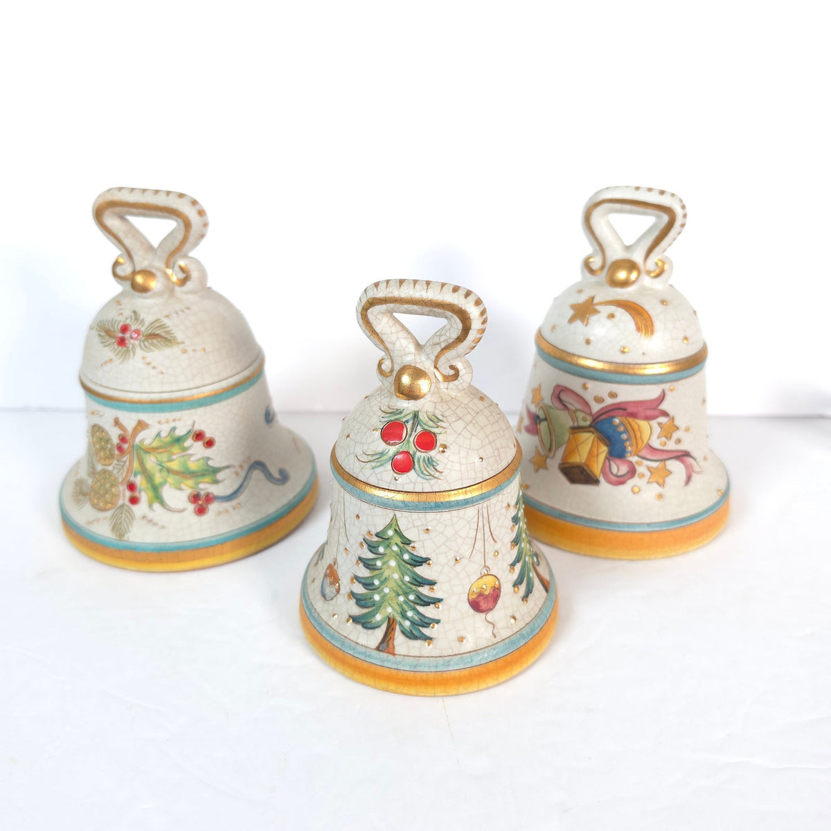 Vintage Veneto Flair V Tiziano Italian Christmas Bells Set 3 1973 1975 1976