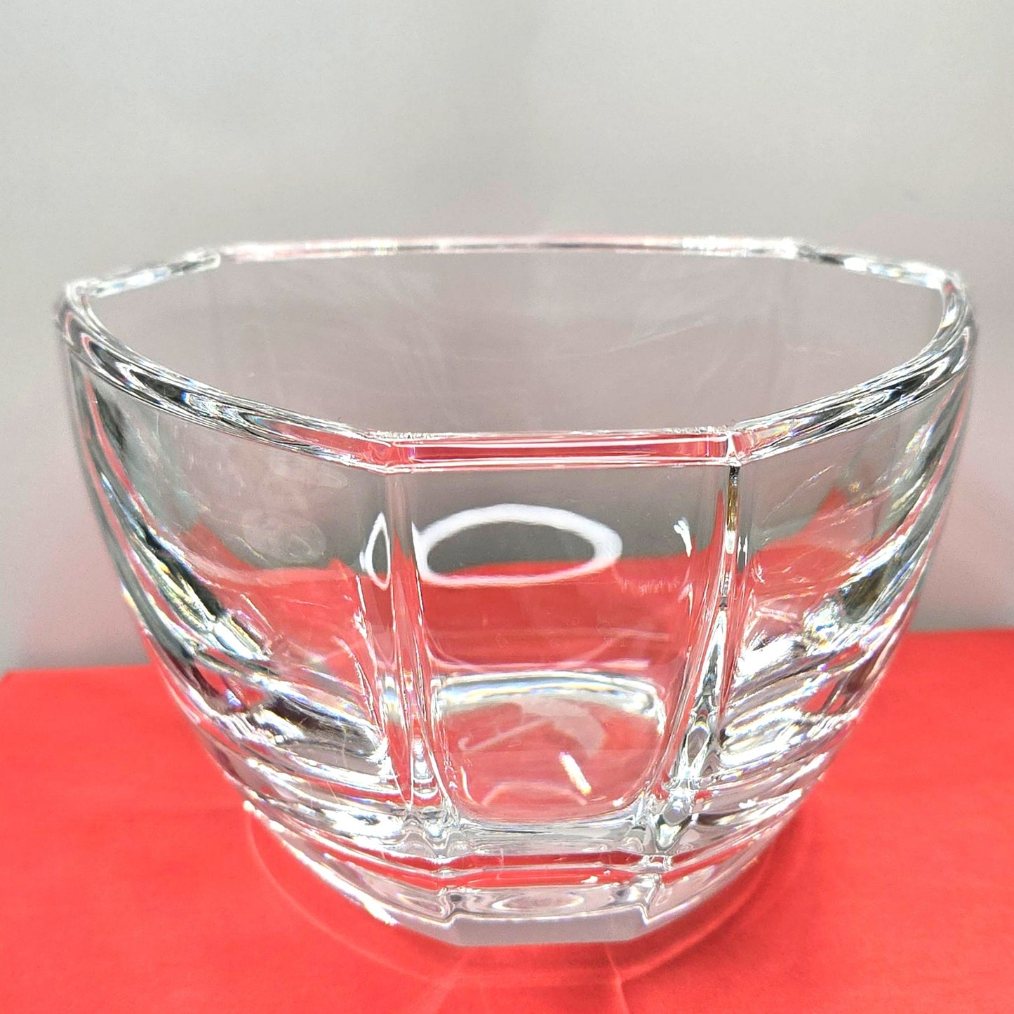 Tiffany & Co Travelers Umbrella Etched Crystal Display Bowl Elegant 6.5" Classic Heavy