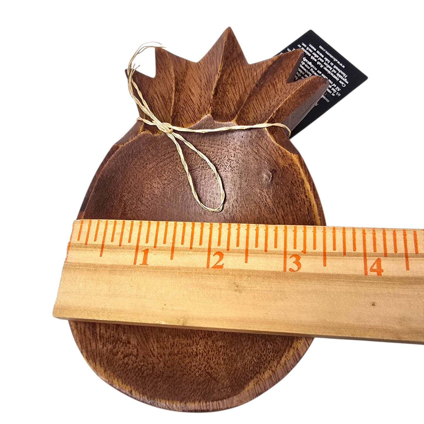 TropEco Hawaii Monkeypod Pineapple Trinket Dish NWT Wood Catch-all Tiki Rustic
