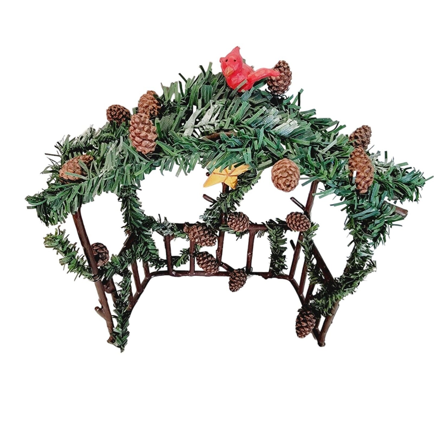 Dept 56 Stags Leap Nativity (Stable Arch Only) Metal Nativity Backdrop, Pinecone