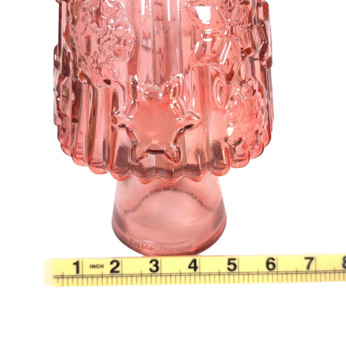 Vidrios San Miguel Pink Recycled Glass Christmas Tree 17 Inch Spain READ