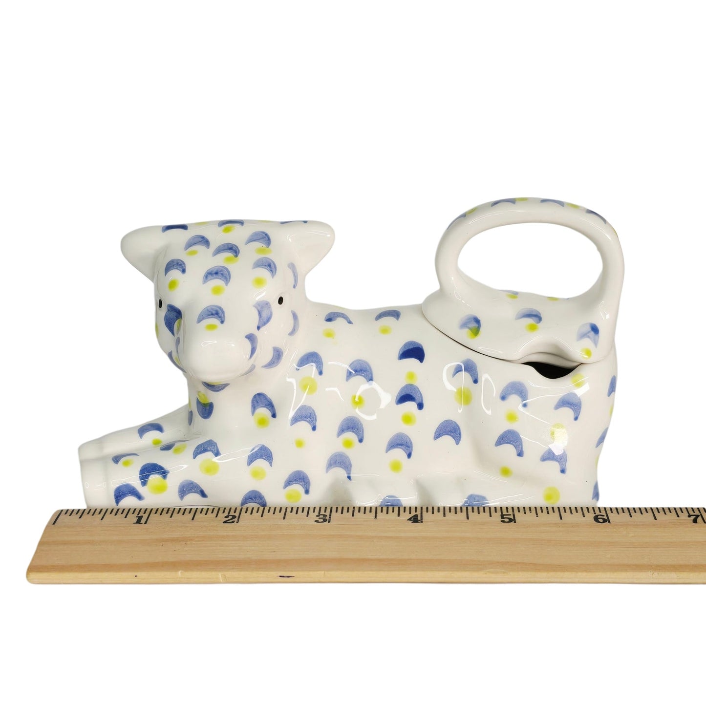 Ceramic French Country Cow Creamer & Sugar Arlington Designs CRAZED AS IS