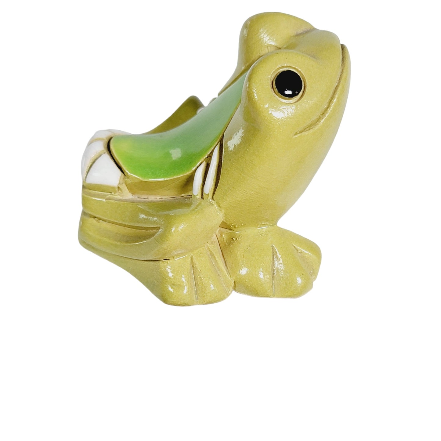 Artesania Rinconada Green Tree Liap Frog , Ceramic Frog Collectible Figurine