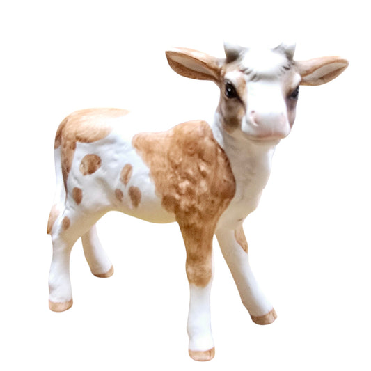 Vintage UCTCI Japan Porcelain Cow / Calf Figurine, Marked "Cow"