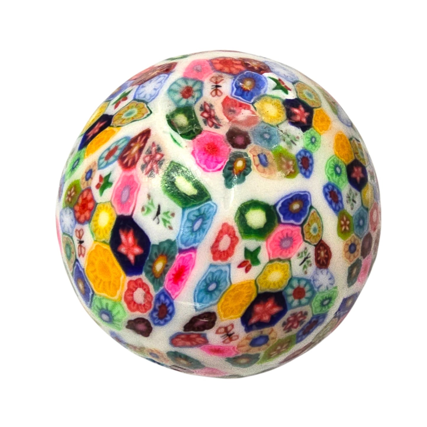 Millefiori Wax Candle Colorful Mosaic Pattern Floral Italian Style Scented Glows