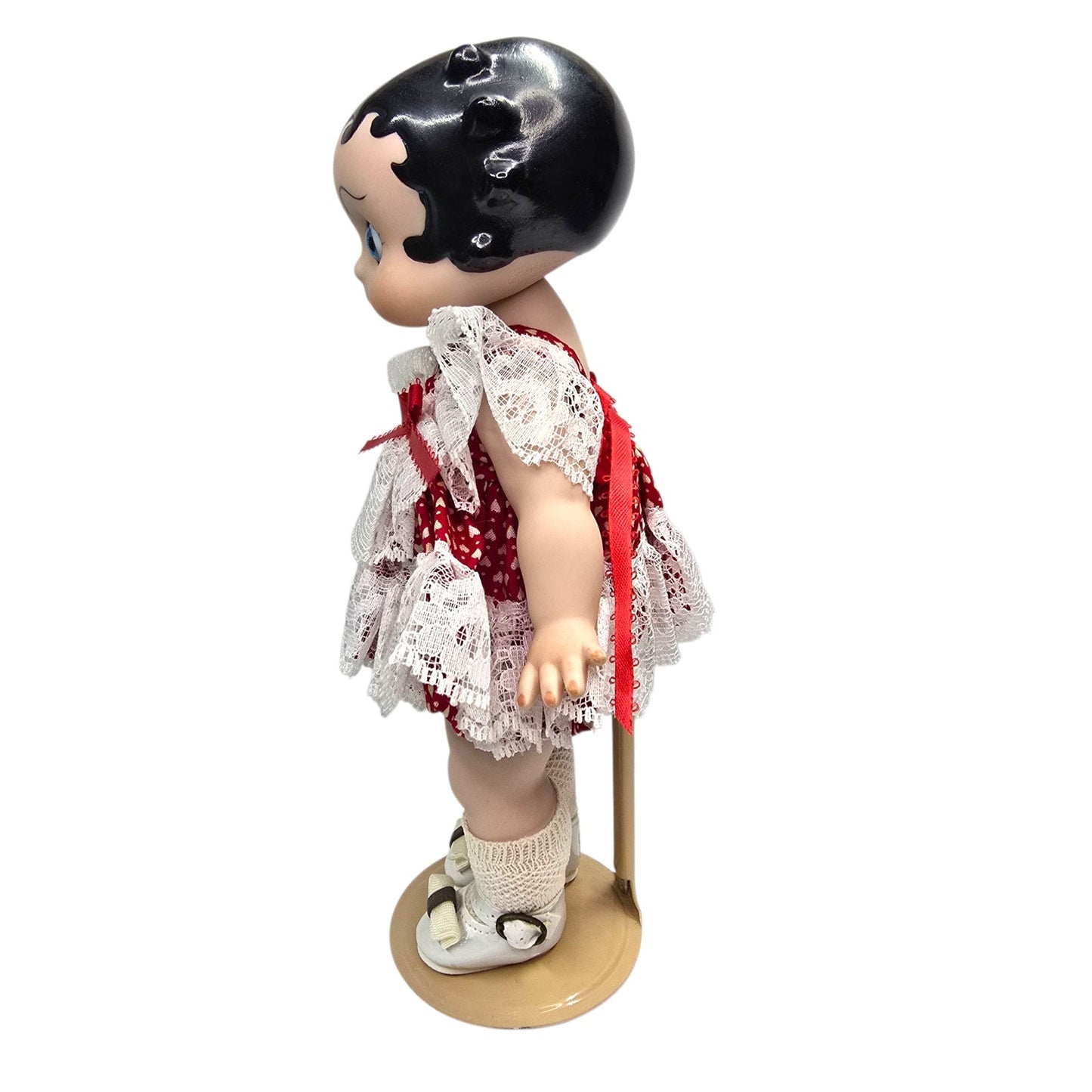 (Reserved for Customer) Fantasies in Porcelain Betty Boop Doll – 9.5" Red Lace Dress – Connie’s Dolls – Vintage