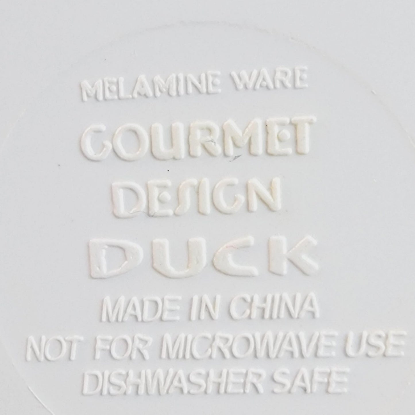 Goose-Themed Melamine Ware Gourmet Design Duck Plates and George Good Goose Tumbler by Fabrizio, Japan