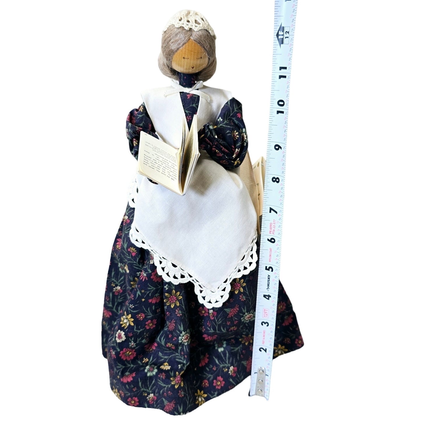 Colonial Pine Baroness Dolls Handcrafted Wooden Dowel Dolls Aunt Bea Storyteller