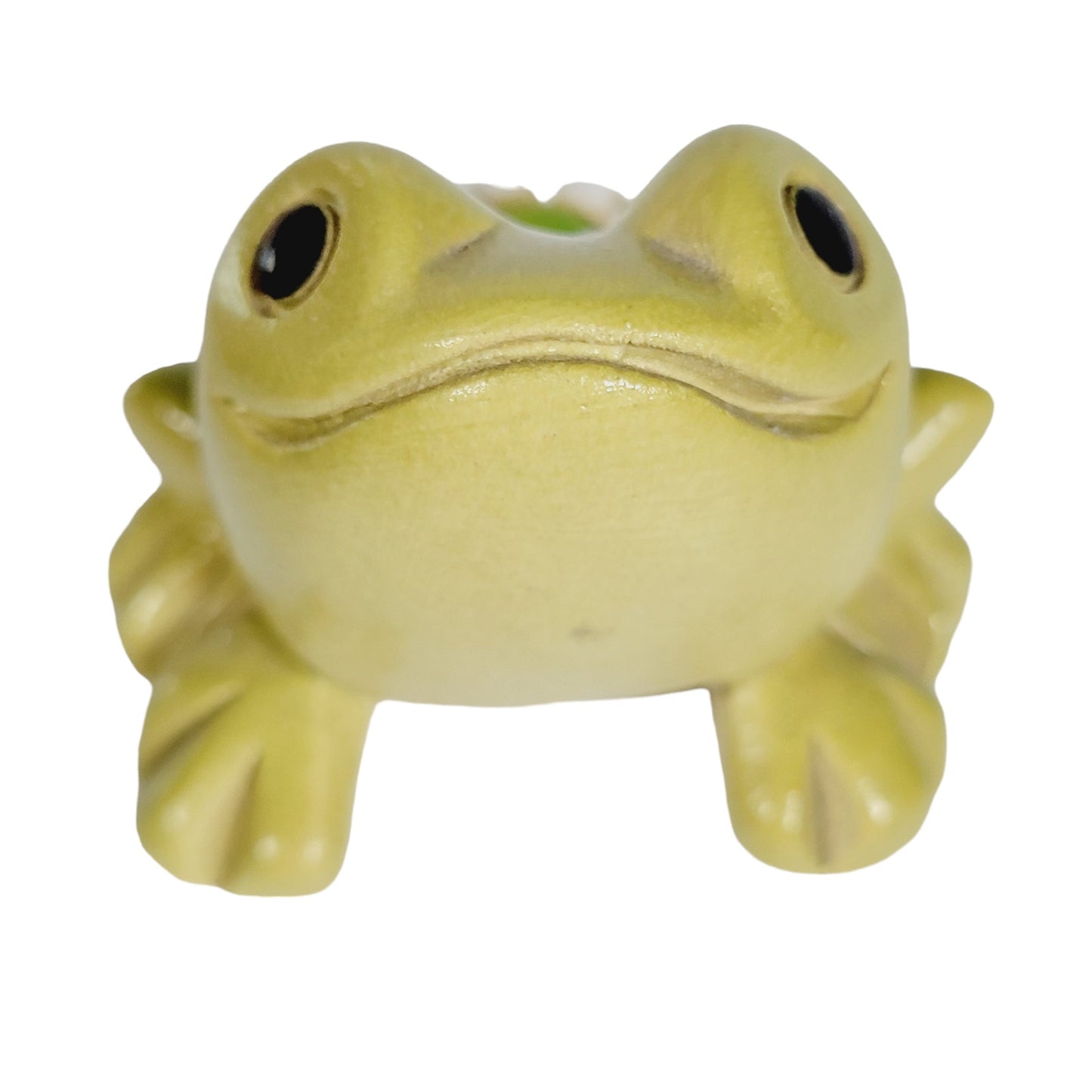 Artesania Rinconada Green Tree Liap Frog , Ceramic Frog Collectible Figurine