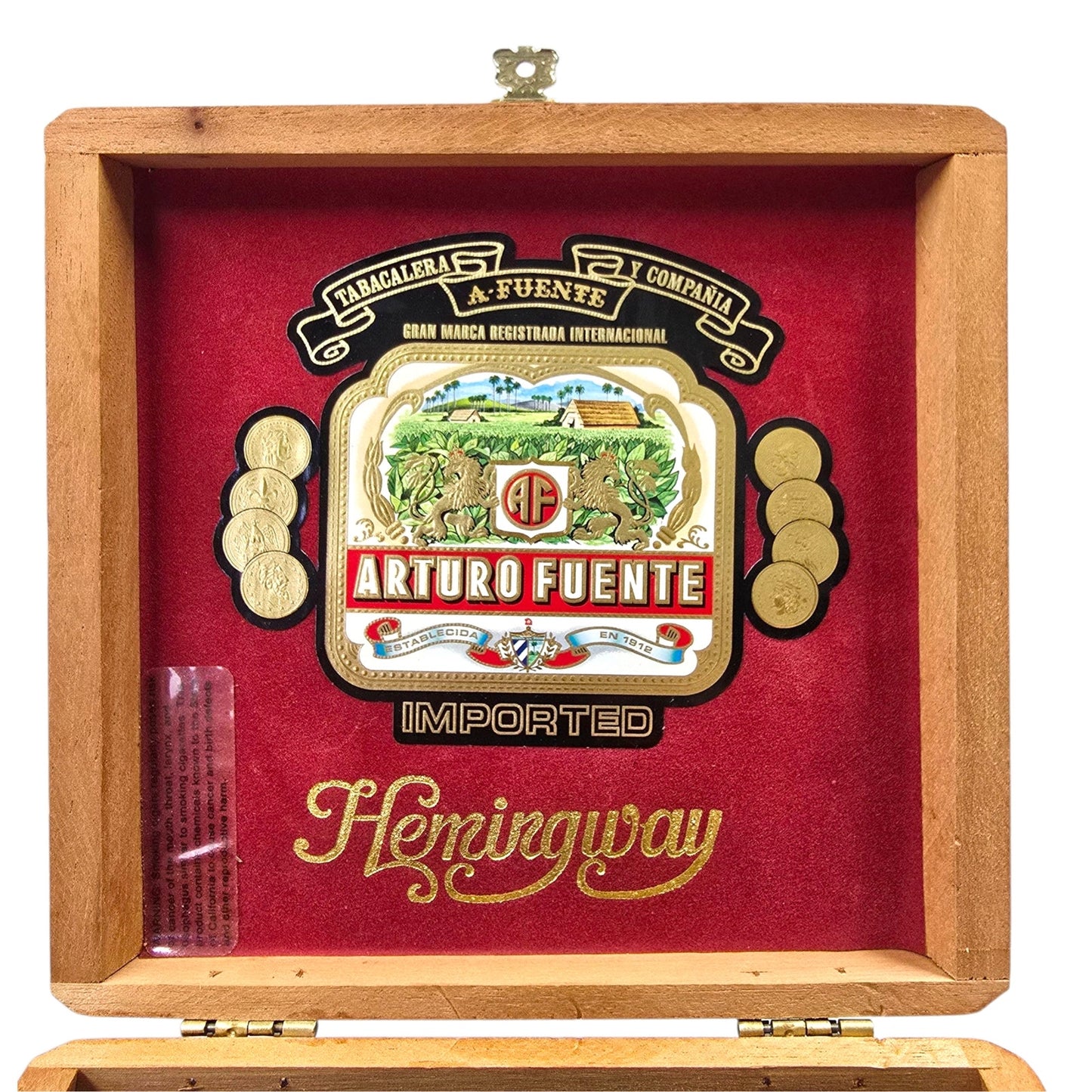 Arturo Fuente Hemingway Cigar Box Reserva Especial Empty Wooden Box Treasure Box