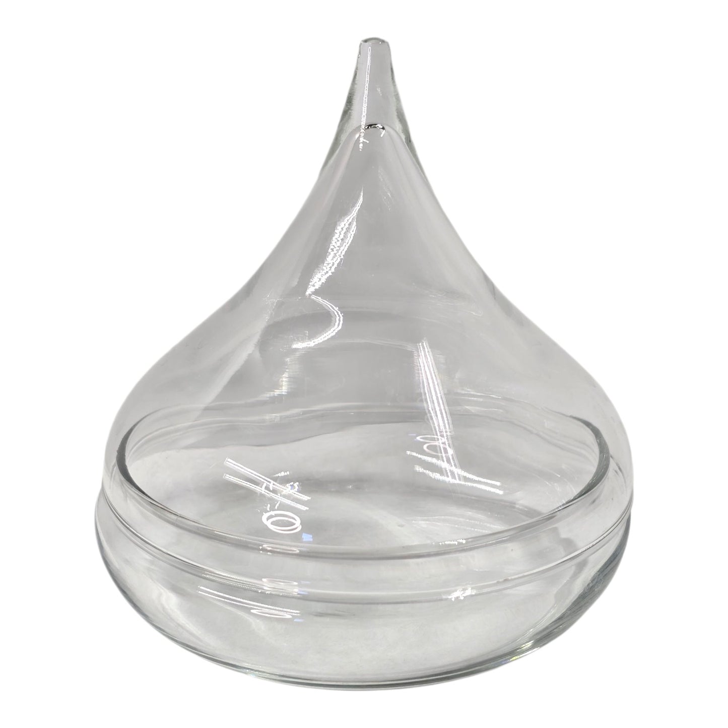 Hershey's Kiss Candy Dish Lidded Jar Clear Glass Candy Jar Trinket Dish
