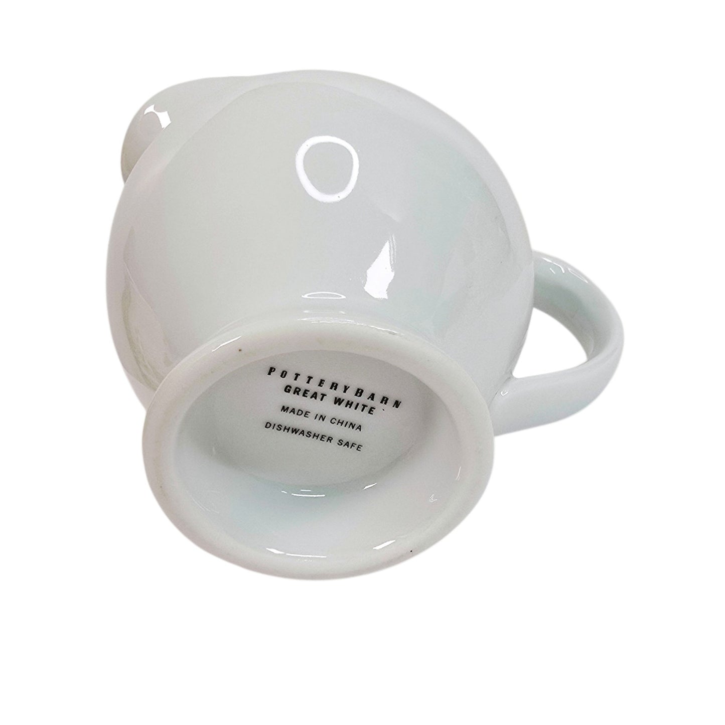 Pottery Barn Great White Creamer Small Pitcher Ceramic White Farmhouse Decor