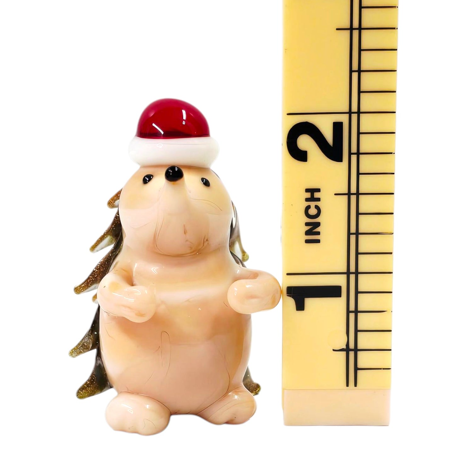(Reserved for HillyHums) Pier 1 Glass Hedgehog Figurine Discontinued Christmas Line Home Decor