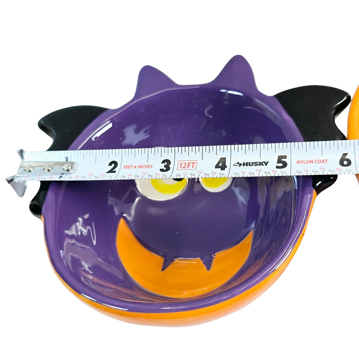 Halloween Candy Dish Set by Holiday Home Pumpkin Bat Ceramic Candy BowlsREAD