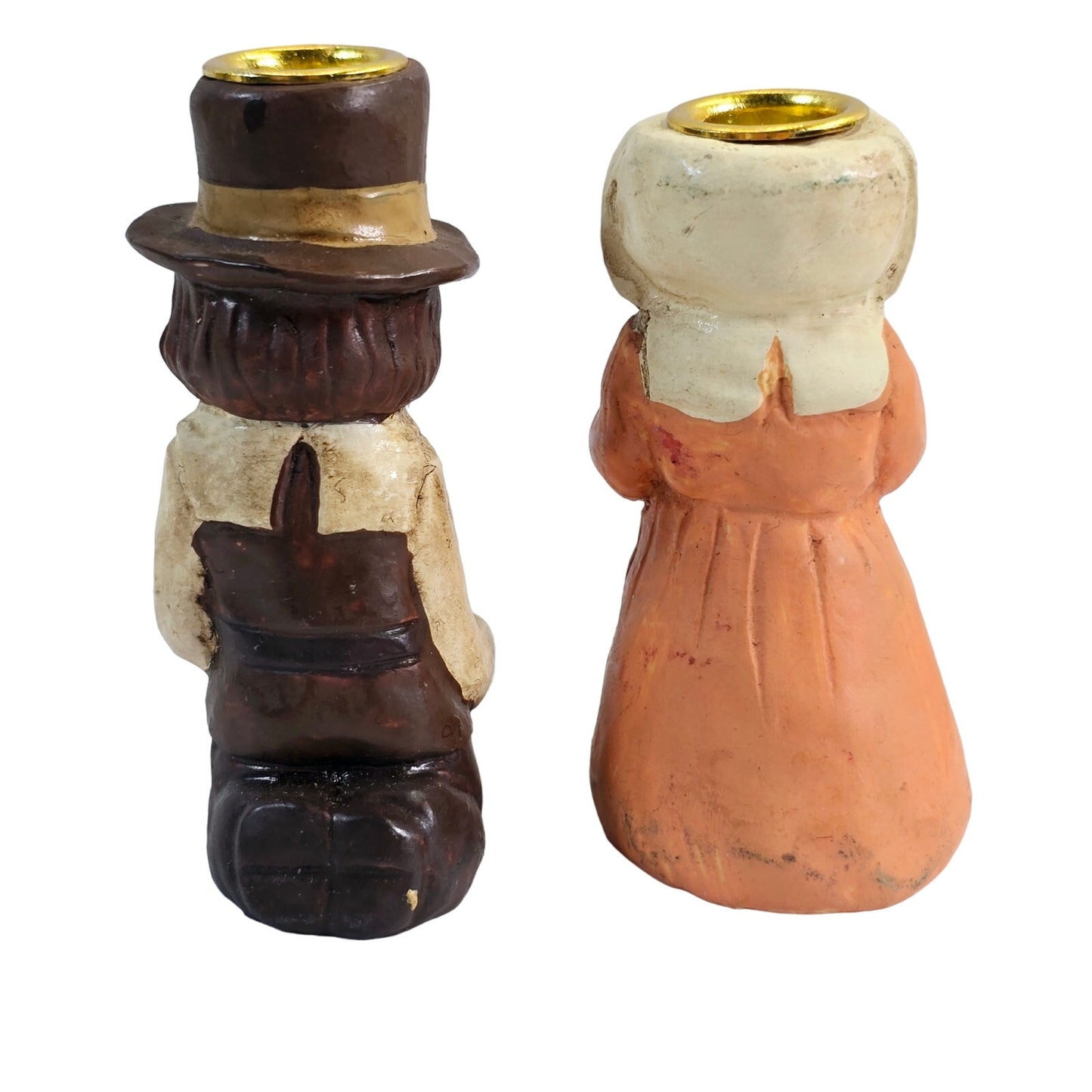 Kurt S. Adler Thanksgiving Pilgrim Candle Holders