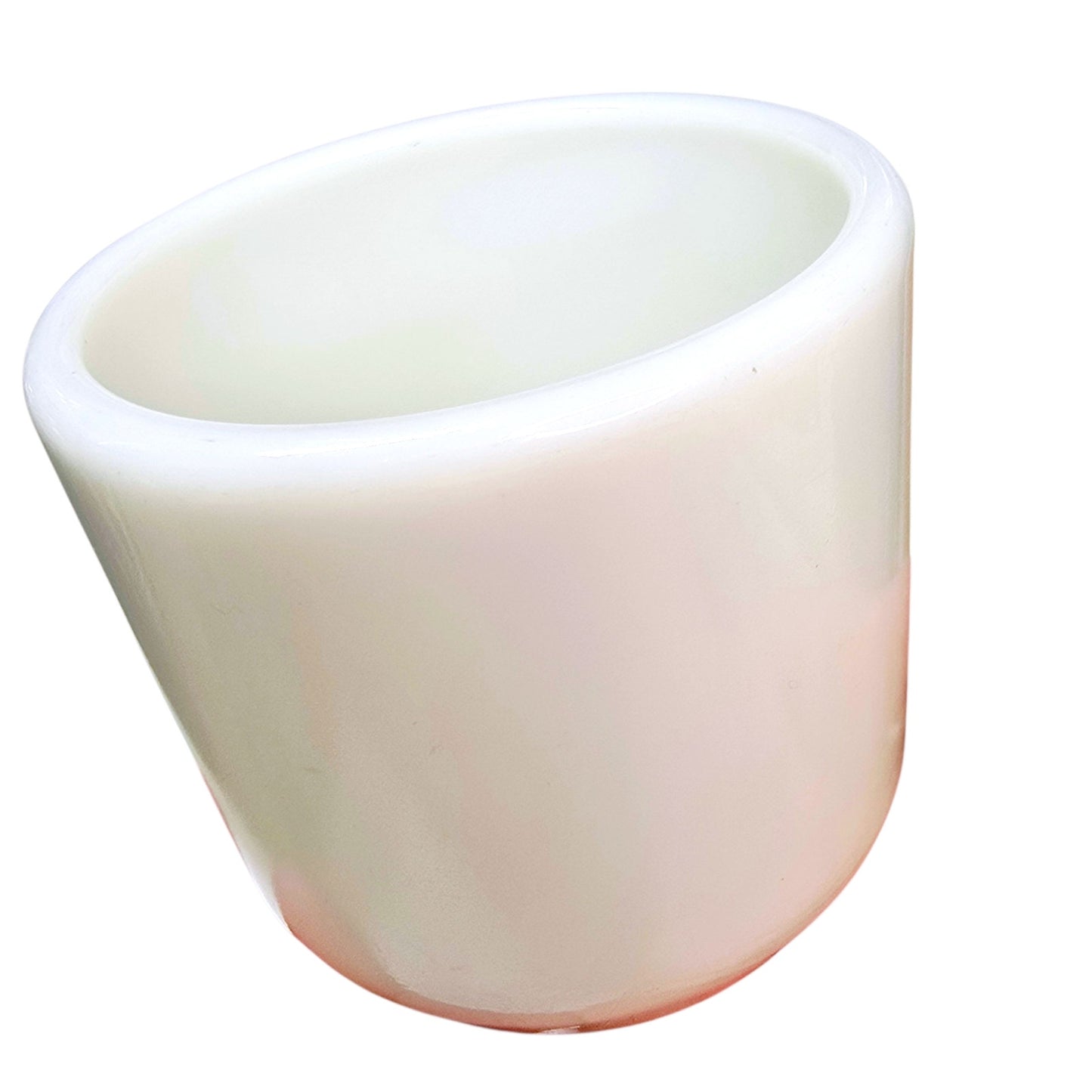 Corning USA Milk Glass Watchman's Navy Hand Warmer Cups Set of 2 No Handle Mug