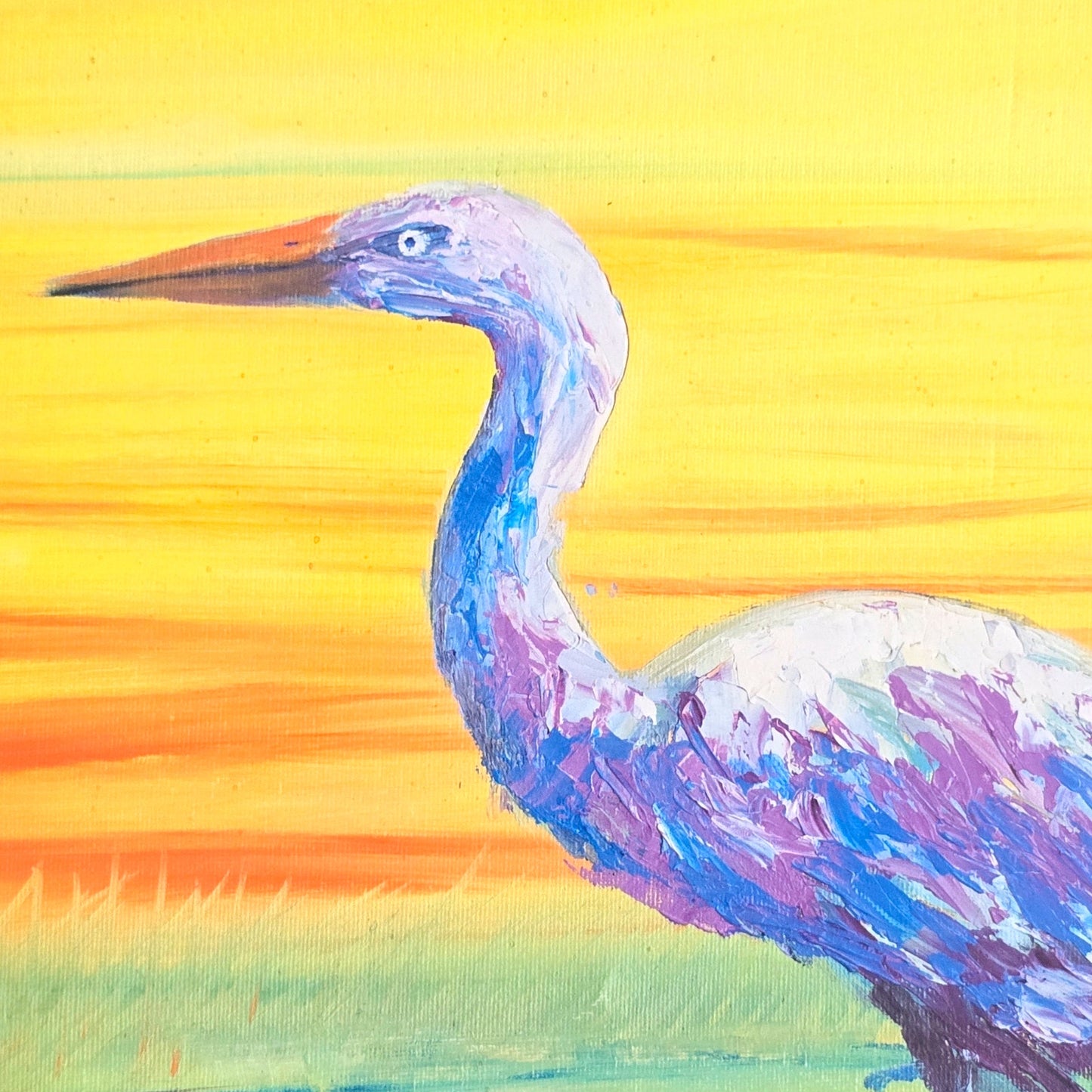 Two 16x12 Egret Bird Art Prints: Egret Sunset I and II, 2015 Olivia Brewington