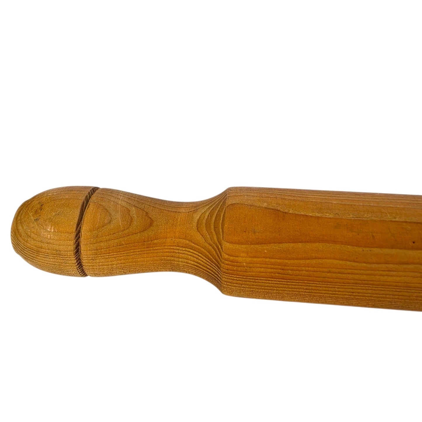 Vintage HiMark French-Style Wooden Rolling Pin Turned Wood Tapered Solid Dowel