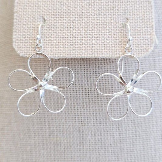 New Belk 925 Sterling Silver Daisy Floral Earrings