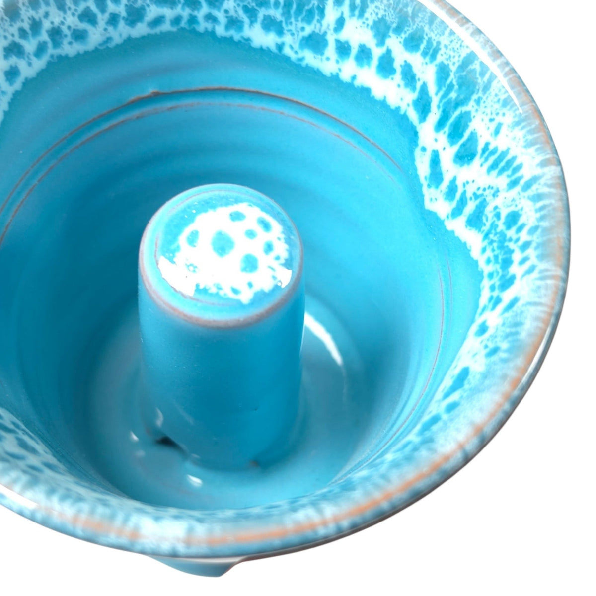 Pythagorean Greedy Cup Blue White Glazed Pottery Goblet Cup of Justice
