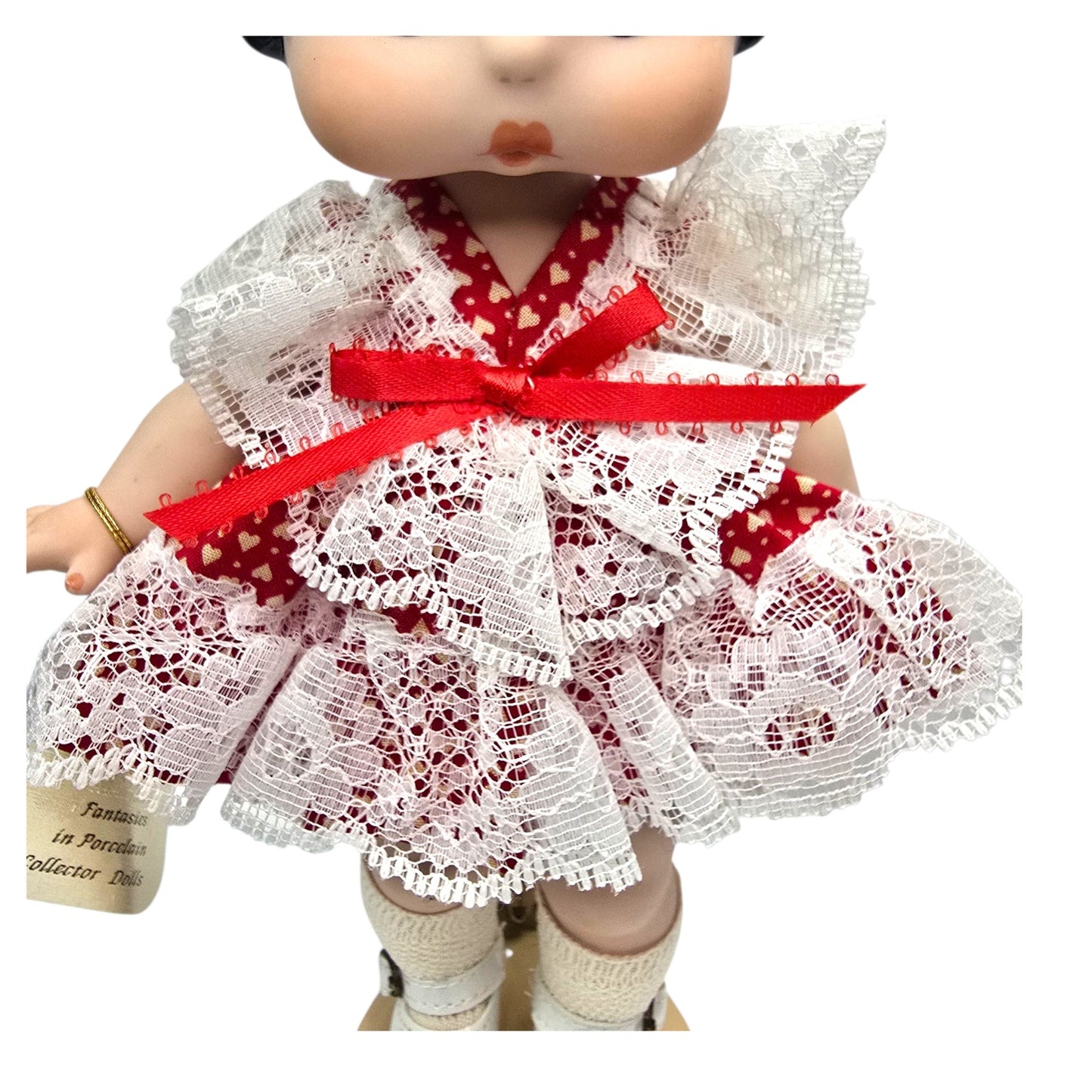 (Reserved for Customer) Fantasies in Porcelain Betty Boop Doll – 9.5" Red Lace Dress – Connie’s Dolls – Vintage