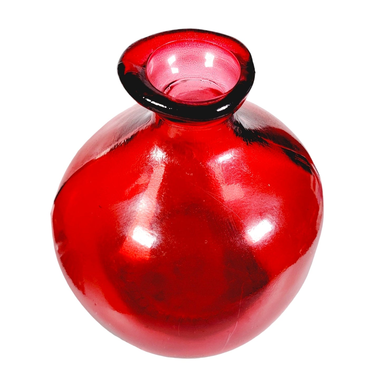 Vidreos San Miguel Red Recycled Glass Vase 7.25" H