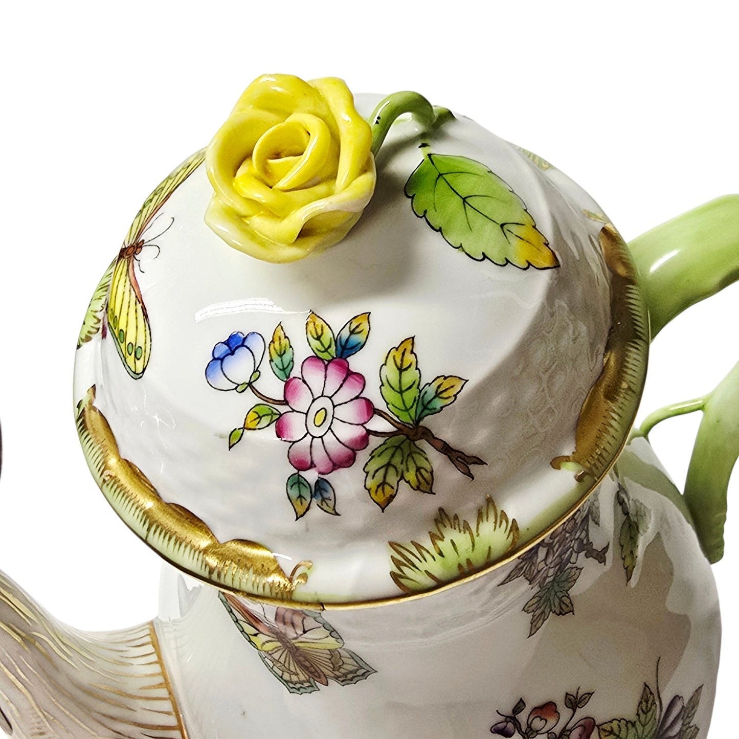 Herend Queen Victoria VBO Tea Coffee Service Pot Tray 420 Sugar Creamer Hungary
