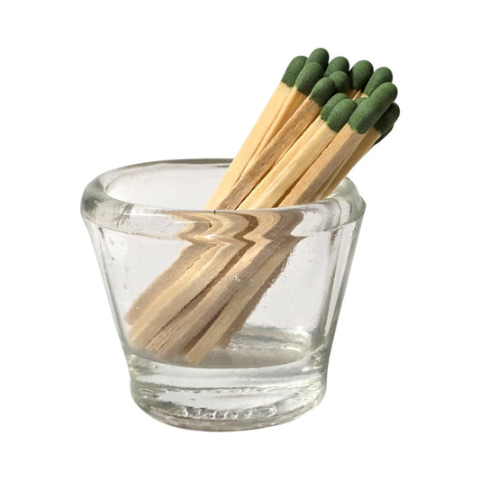 Vintage Flents Thick Glass Eye Wash Cup Miniature Catchall Matchstick Holder