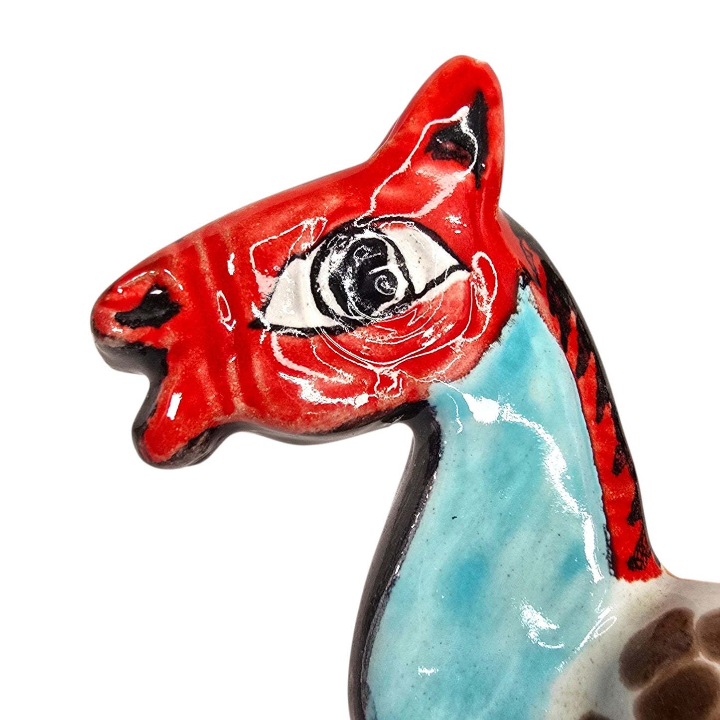 Vintage De Simone Italian Ceramic Horse Figurine Planter Mid Century Pottery