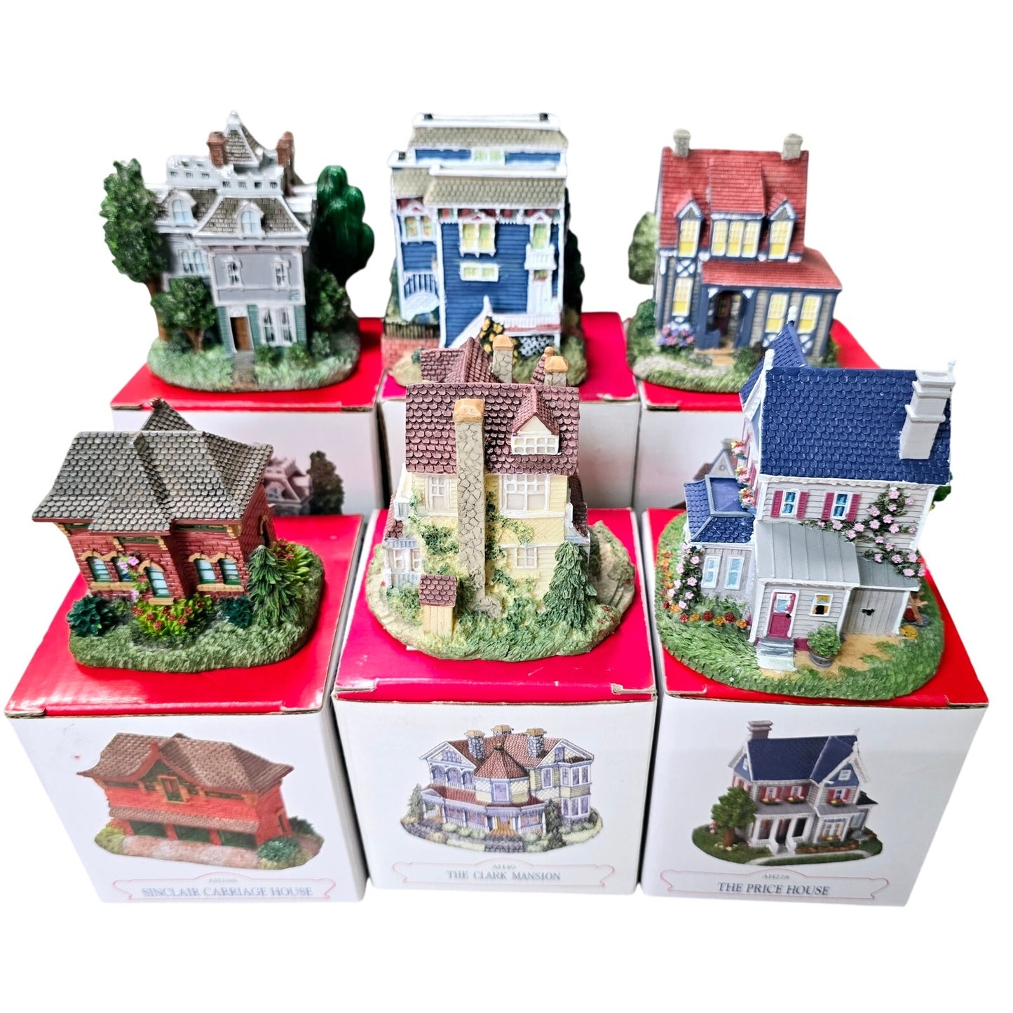 Lot of 6 Liberty Falls Americana Collection Buildings "Houses" Christmas Village